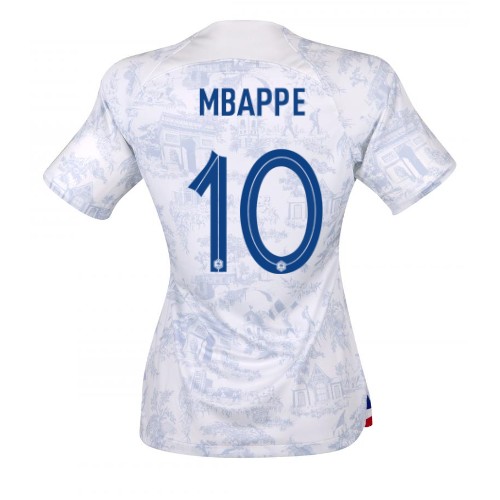Dámy Fotbalový dres Francie Kylian Mbappe #10 MS 2022 Venkovní Krátký Rukáv